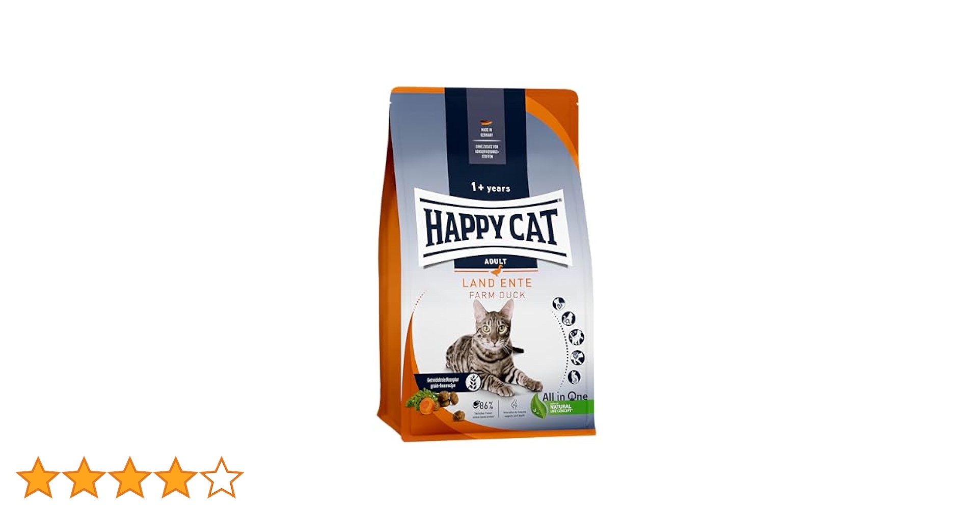 HAPPY CAT ファーム ダック (平飼いの鴨/穀物不使用)　300ｇ＊7個 Amazon | HAPPY CAT (ハッピーキャット) ファーム ダック (平